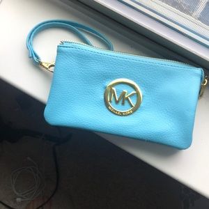 Michael Kors blue wallet